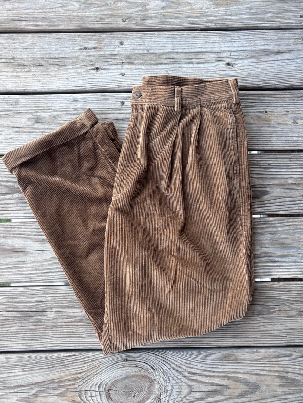 Jos. A. Bank Brown Corduroy Pleated Men's Pants